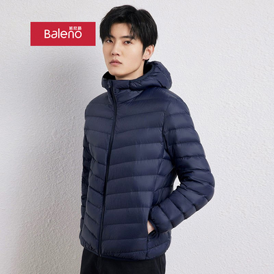 班尼路轻薄羽绒服短款保暖休闲潮