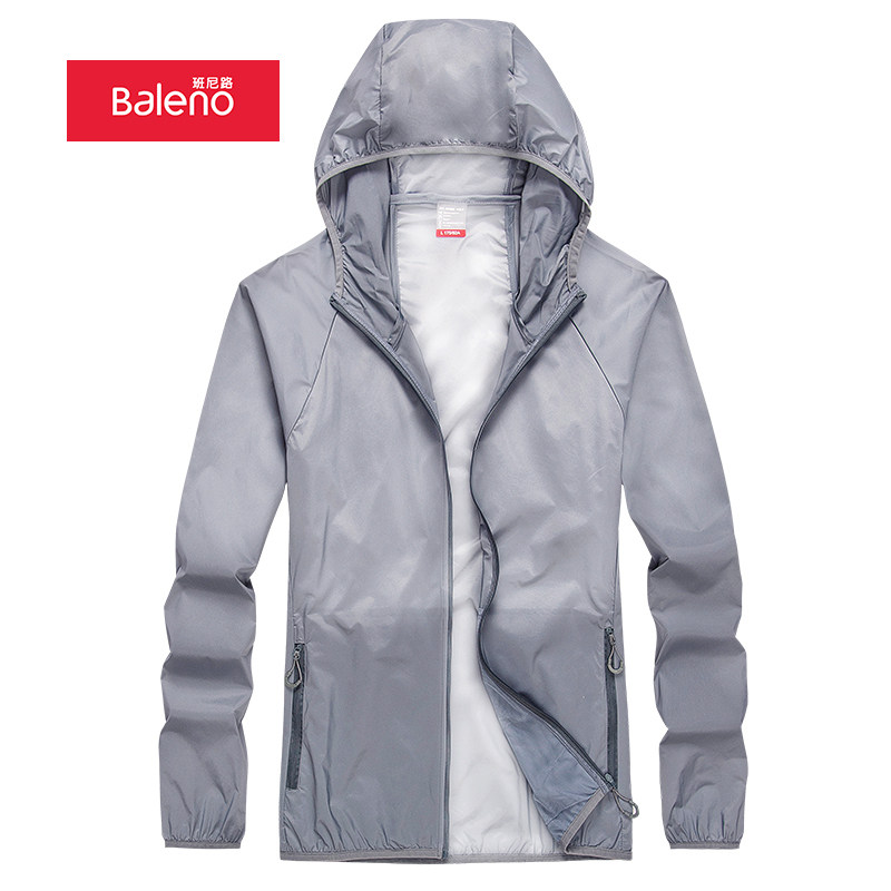 班尼路防晒衣男女超薄透气户外运动男士防晒服夏季外套钓鱼皮肤衣