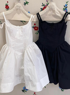 女童吊带裙夏季2023新款女宝宝裙子夏款洋气复古法式儿童连衣裙夏