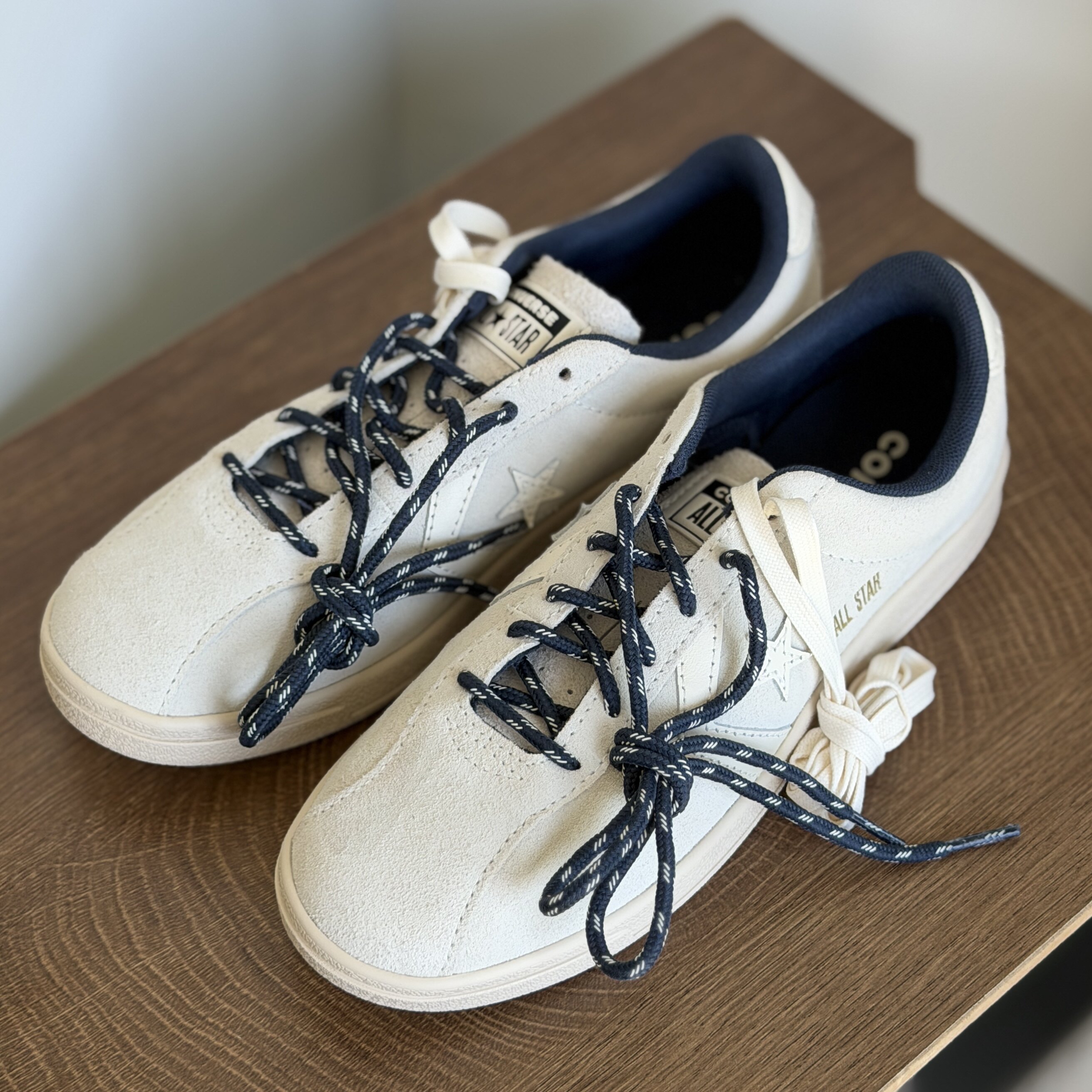 CONVERSE Classic Trainer匡威金标复古灰白休闲德训板鞋 A17501C - 实物图