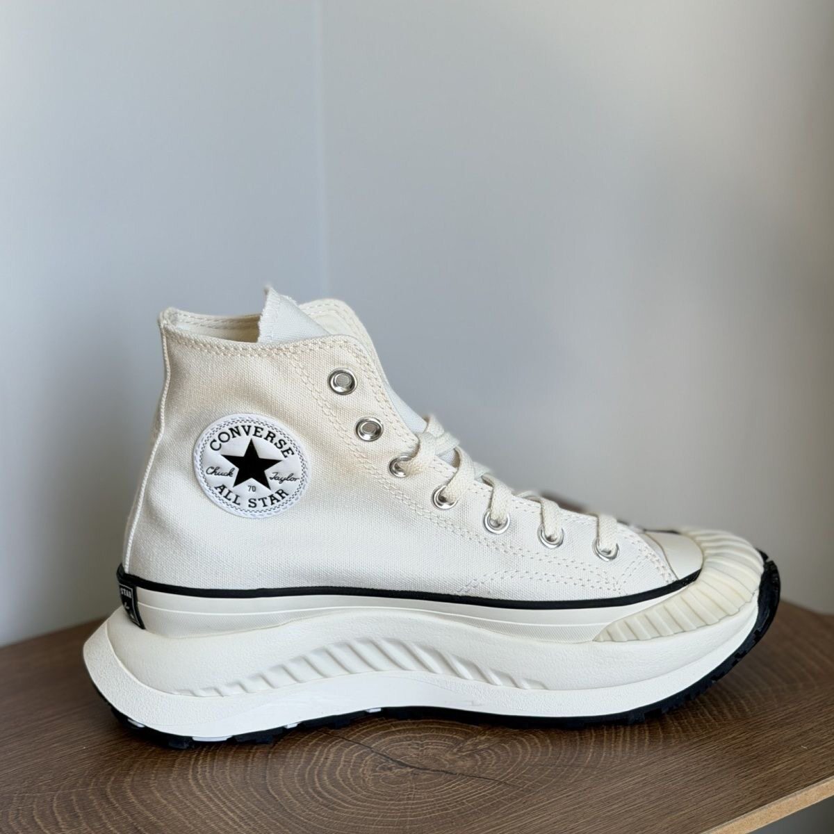 Converse匡威1970s机能风白色厚底增高饼干高帮帆布鞋A01682c图片