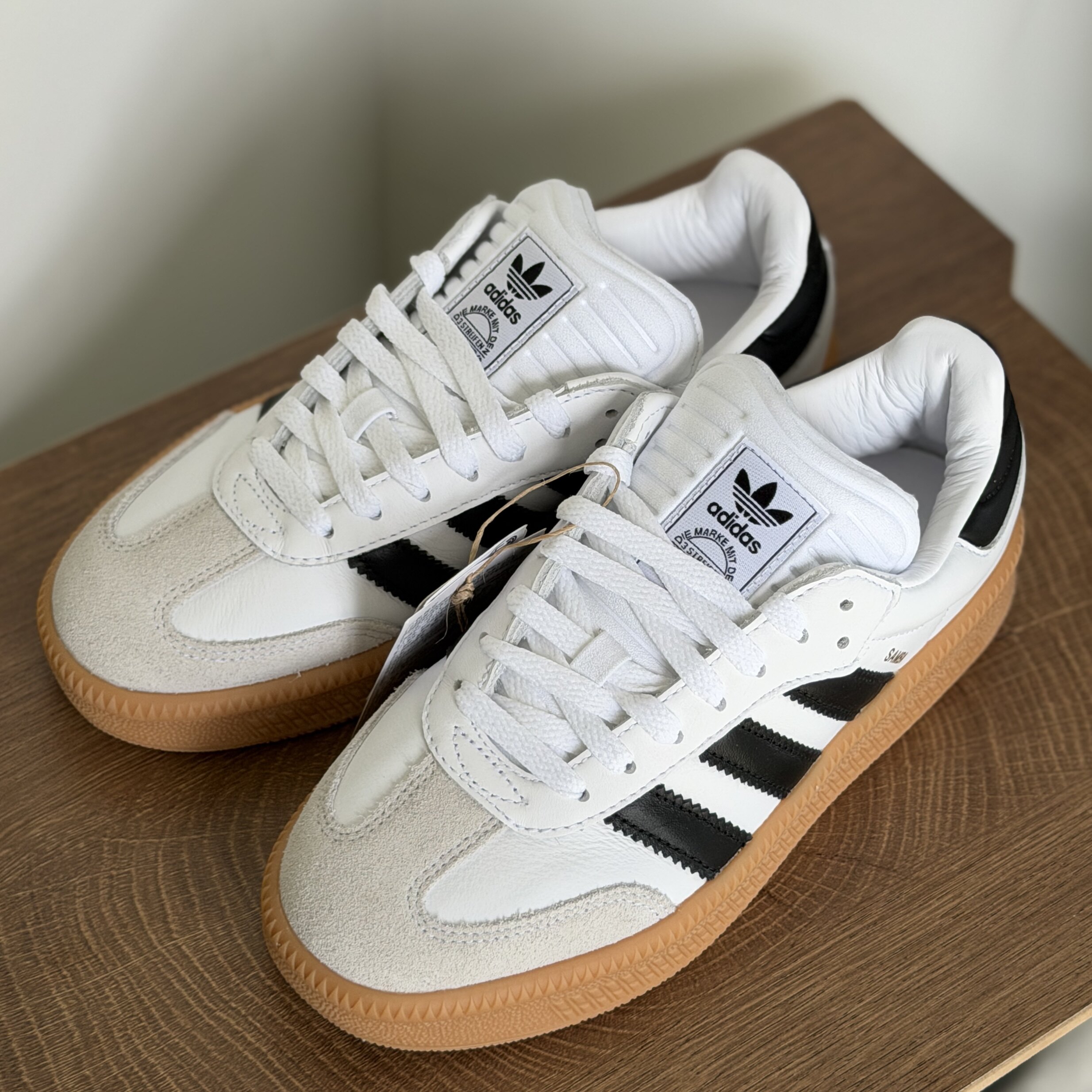 adidas Samba XLG 男女同款牛皮潮流低帮德训鞋T头鞋板鞋IE1377 - 实物图