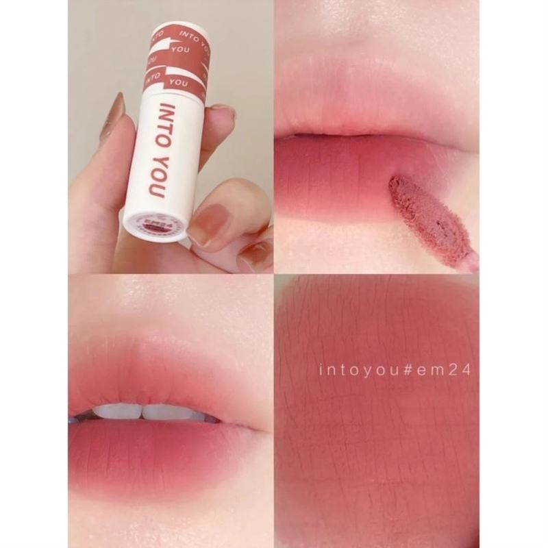 intoyou唇泥空气唇蜜唇釉水雾裸色系口红intoyou08官方正品平价