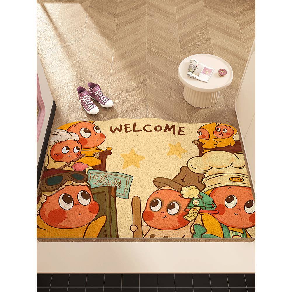 通星星滑人地垫入户卡门垫丝圈进门口玄关耐脏防blm429地毯可裁脚