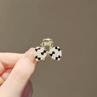 精致小抓蝴蝶结发饰小号刘海前额后脑勺发量少碎发夹子小抓夹气质