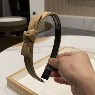 简约百搭小蝴蝶结发箍女韩版网红2023年新款头箍压发带齿防滑发饰