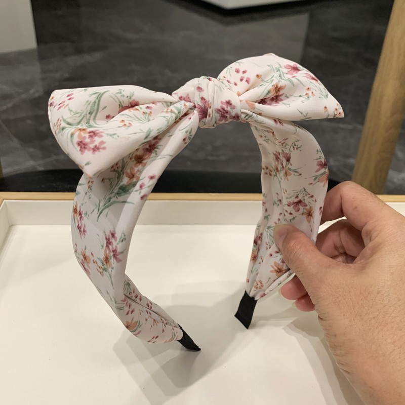 发箍韩版碎花蝴蝶结发箍宽边头箍压发甜美发卡发带超仙气发饰女