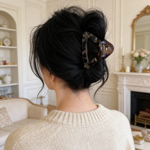 简约三角形头发抓夹秋日高马尾鲨鱼夹发夹女后脑勺2025新夹子发饰