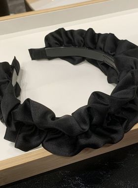 带齿防滑花边发箍发箍女褶皱大肠发卡成人2023年新中式网红头箍女