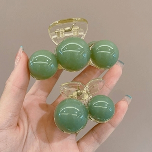 后脑勺夹子气质发夹头饰抓夹头发夹子简马尾时尚 盘发神器 高级夏季