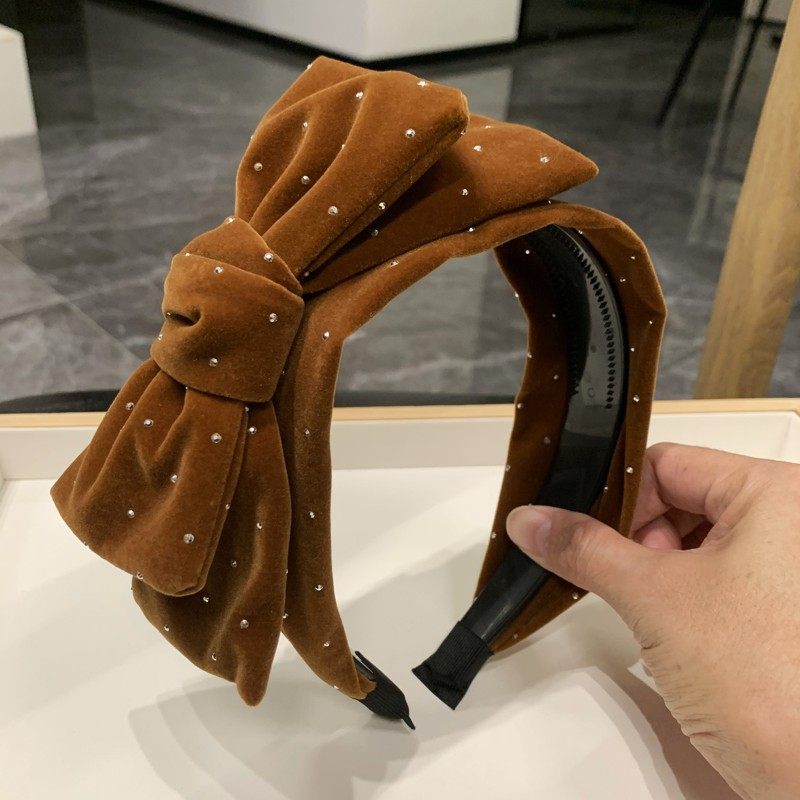带齿防滑高级感秋冬蝴蝶结宽边发箍重工头箍百搭优雅烫钻发卡发带,饰品/流行首饰/时尚饰品新,发饰,淘宝优惠券,粉丝福利购,淘宝优惠卷