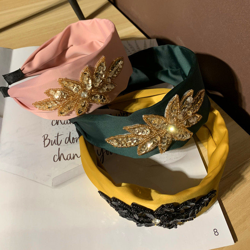 韩版气质宽边发箍简约亮片纯色头箍网红同款甜美压发发卡洗脸发箍,饰品/流行首饰/时尚饰品新,发饰,淘宝优惠券,粉丝福利购,淘宝优惠卷