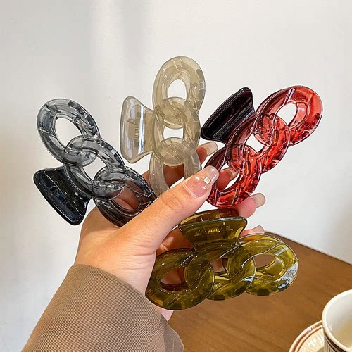 亚克力中号发量少抓夹鲨鱼夹发卡