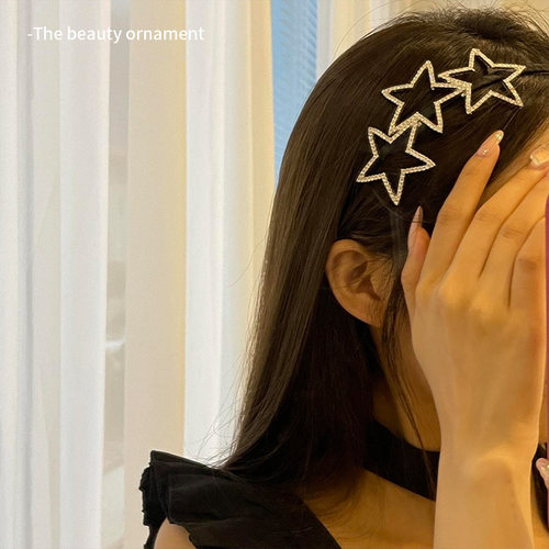 铁合金发饰 y2k镂空满钻星星发箍简约甜酷网红百搭少女头箍发饰