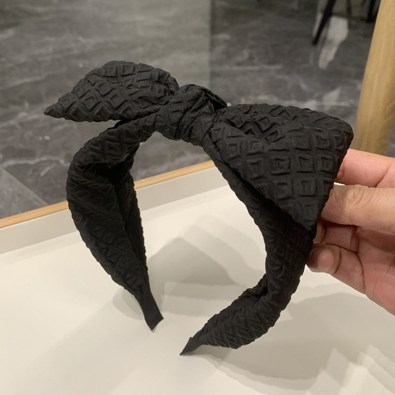 2023简约蝴蝶结发箍女式韩版布艺发卡小香风头箍洗脸化妆发窟发饰