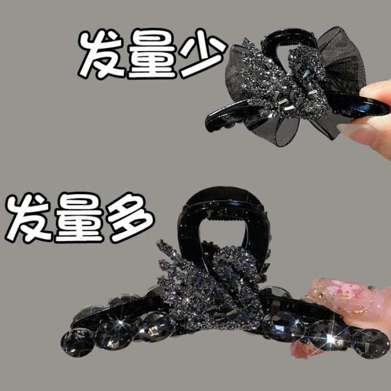 天鹅中小号发夹盘发抓夹女后脑勺发卡发量少头发夹子头饰