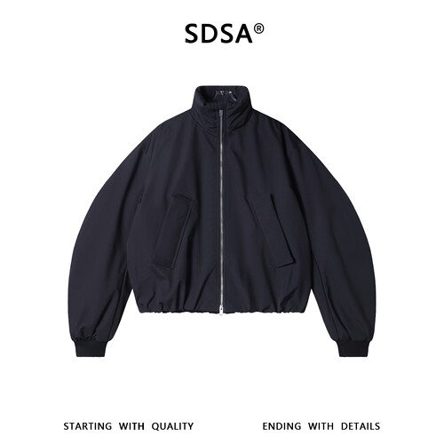 SDSA男士秋冬新款痞帅男装美式复古立领短款宽松羽绒服百搭时尚