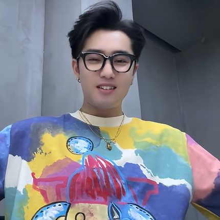 SDSA夏季新款男士痞帅抽象彩色涂鸦印花圆领短袖T恤宽松休闲T4400