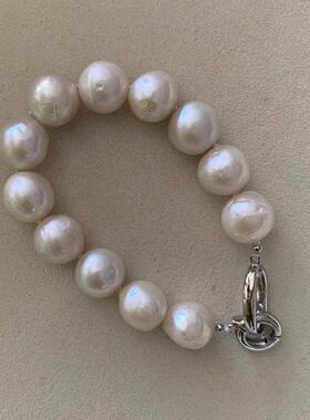 皱皮天然爱迪生珍珠手链