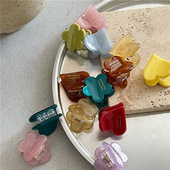 可爱醋酸迷你爱心侧边刘海小抓夹 新款 少女心小花朵发夹边夹 韩版