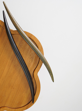 Zang又一雪 束形 新款发簪古风黑檀木盘头绾挽发髻簪子钗发饰2025