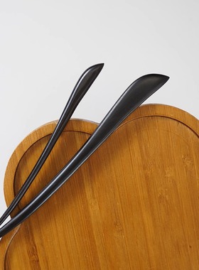 又一雪 短款知秋 新中式发簪子高级感黑檀木盘发髻钗气质发饰古风