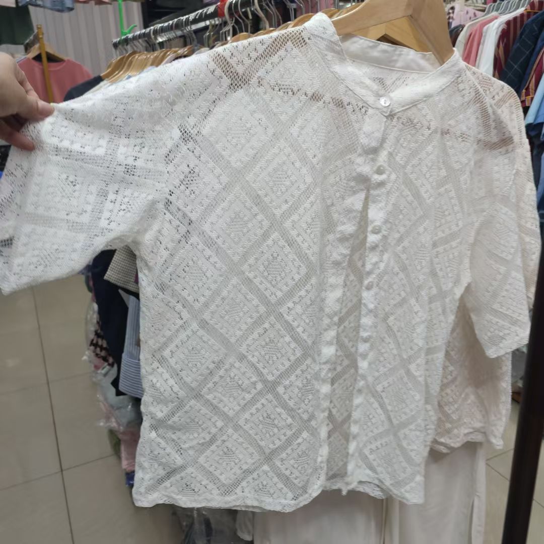 特价多色入夏季新品日单外贸网衫蕾丝衫/雪纺衫