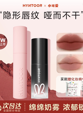 HYNTOOR黑兔马卡龙唇泥肌肤粉唇部打底深唇遮瑕裸色灰粉哑光唇釉
