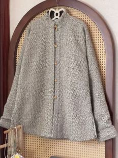 画堂春原创【栗子】羊毛立领日常纯色明制马面裙改良松紧腰中长裙