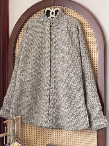 画堂春原创【栗子】羊毛立领日常纯色明制马面裙改良松紧腰中长裙