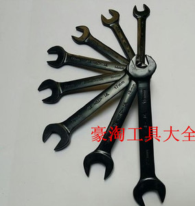 。SD/胜达五金工具 双头发黑开口扳手呆扳手 机修汽修双头叉子扳