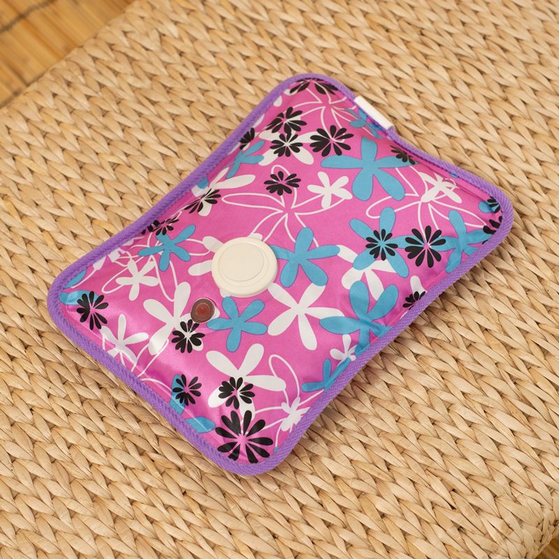 热水袋充电防爆暖水袋暖手宝宝卡通可爱敷肚子注水丝光布电暖热宝