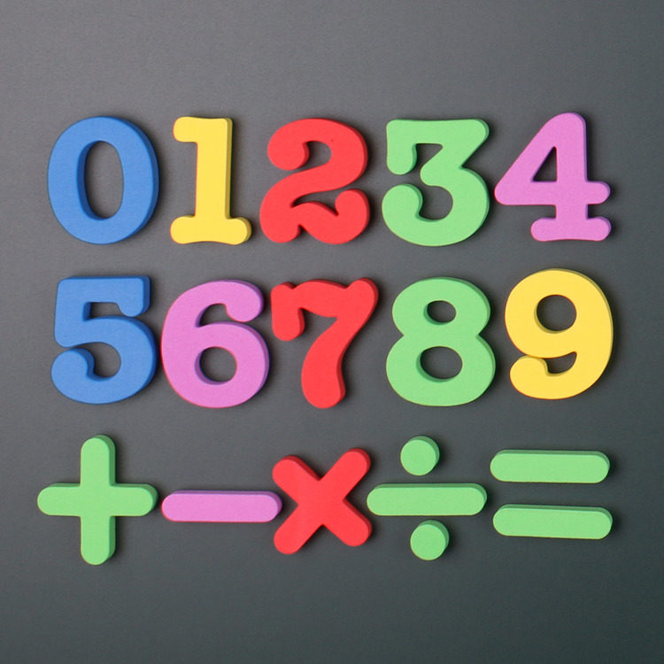 可爱彩色冰箱贴磁贴吸铁石英文字母数字贴卡通儿童早教创意磁铁贴