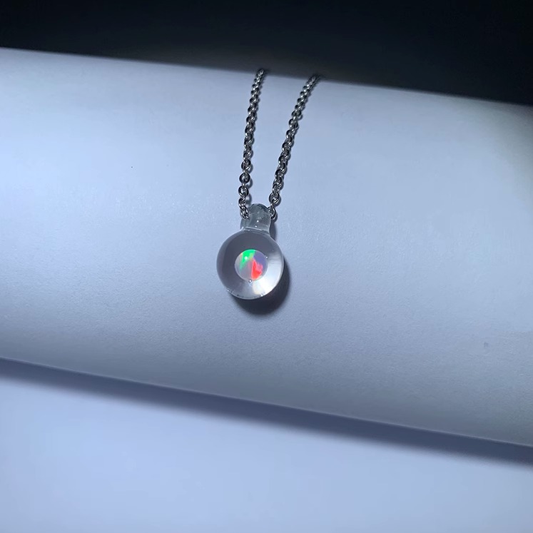 Shimmer︱美人鱼的泪珠 欧泊宝石吊坠高级感饰品手工项链生日礼物