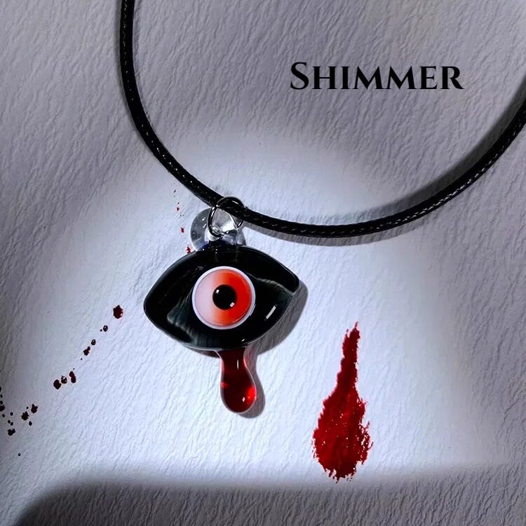 Shimmer︱莫甘娜之眼 原创设计暗黑风玻璃吊坠纯手工项链生日礼物
