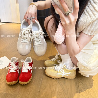 HelloKeKe【海星】6cm跟 小个子定制内增高百搭休闲鞋厚底德训鞋