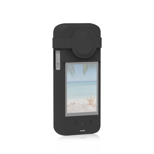 PULUZ胖牛 适用于影石Insta360 X3相机硅胶保护套 带镜头保护套