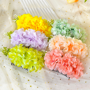 云南傣族跳舞头饰发梳舞蹈泰国手工发饰演出配饰团体表演头花饰品