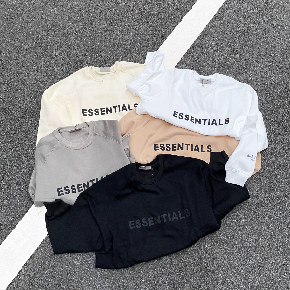 2022essentials印花圆领套头卫衣秋冬fear of god百搭纯色长袖fog