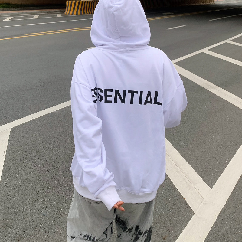 反光印花FOG潮牌连帽卫衣