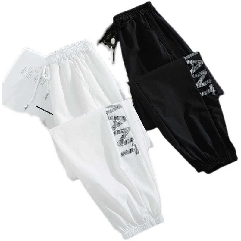 CLEARANCE PICK-UP DISCOUNT WOMENS CLOTHING LABEL CUTTING COUNTER WITHDRAWAL FOREIGN TRADE QUICK-DRYING CROPPED PANTS SWEATPANTS CASUAL PANTS WOMENS PANTS