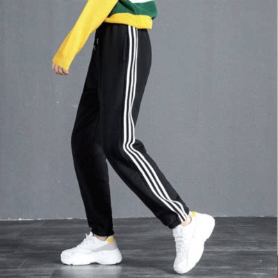 여성용 벨벳과 두꺼운 셰르파 스웨트팬츠 작은 사람들을 위한 따뜻한 면 팬츠 가을과 겨울용 캐주얼 스웨트팬츠