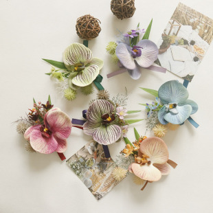 森系伴郎胸花婚礼新郎新娘结婚全套家人伴娘手腕花嘉宾贵宾襟花