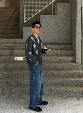 DUPU CONTRACTED 【年度牛王 重磅15盎司萬搭高质微阔直筒牛仔裤