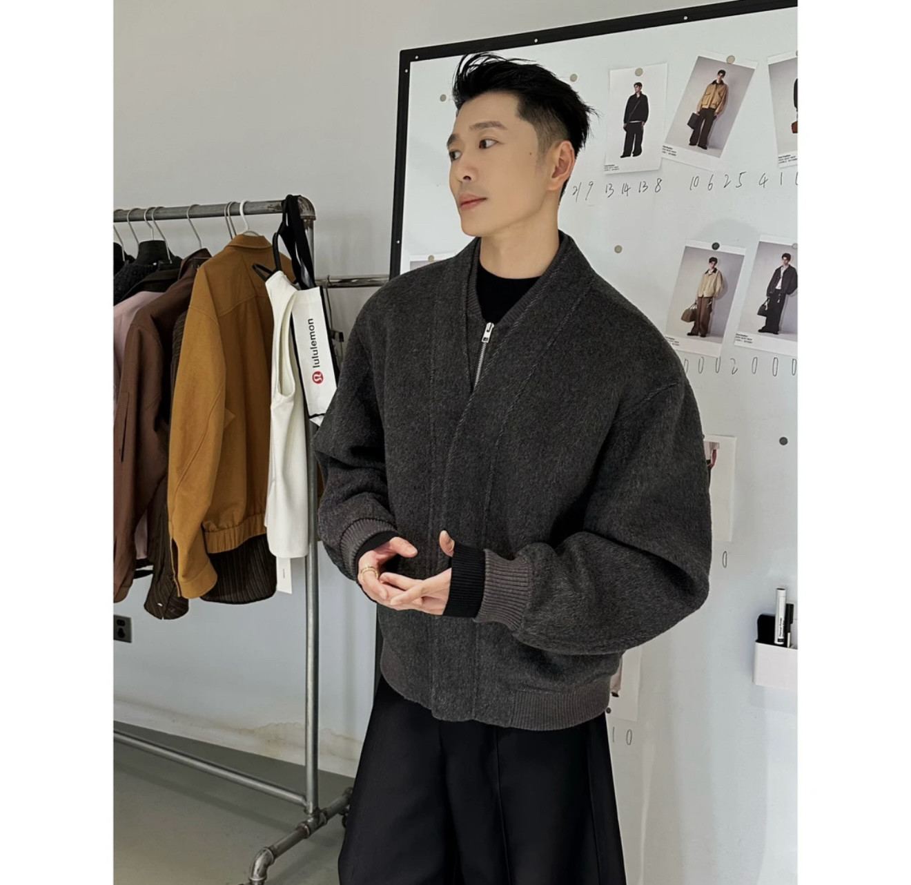 【DUPU】25A/W高定系列/ 驼绒澳毛 重磅假两件奢品双面尼外套,男装,毛呢大衣,淘宝优惠券,粉丝福利购,淘宝优惠卷