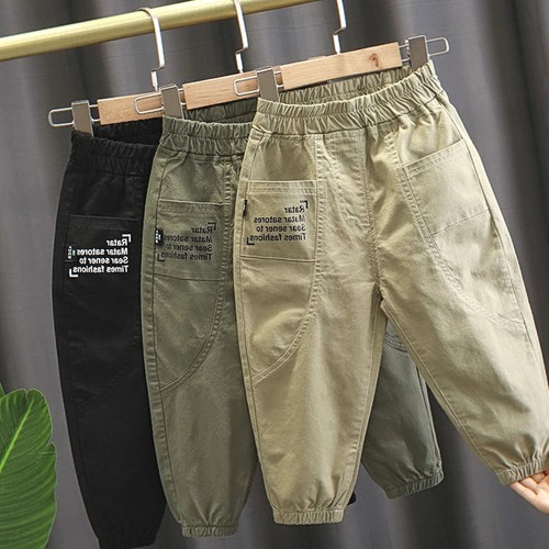 春秋款2022新款中小童秋装男童裤子长裤时尚春款儿童装秋装休闲裤