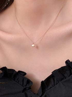 气质lucky豆豆项链设计感高级