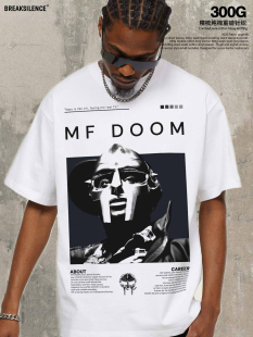 T恤男女oversize宽松纯棉半袖 CUBE说唱摇滚印花短袖 复古ICE 美式