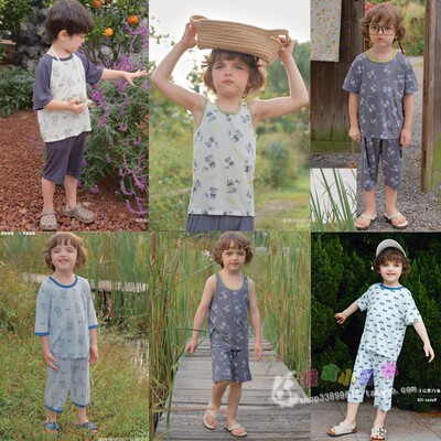 背心短袖短裤套装KISKISS夏季