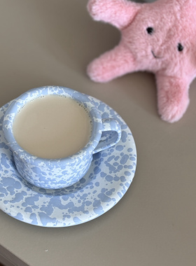 La sailer Crow Canyon泼墨宝贝蓝搪瓷浓缩意式咖啡茶美式马克杯